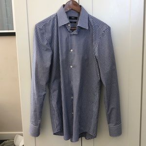 Hugo Boss Gingham Slim Fit Easy Iron Dress Shirt